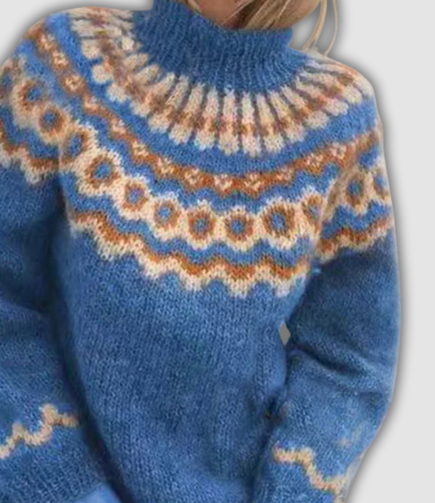 Violette | Pull élégant col roulé