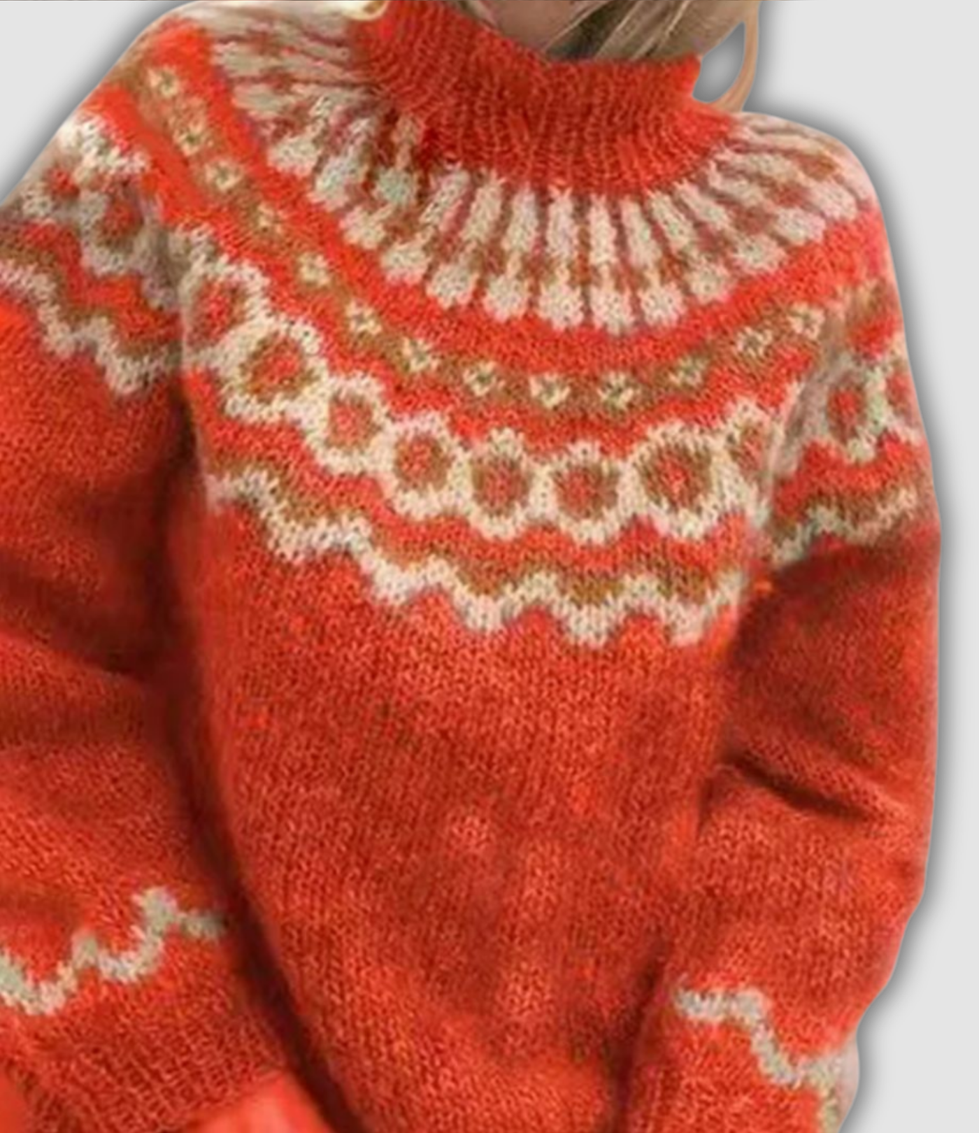 Violette | Pull élégant col roulé