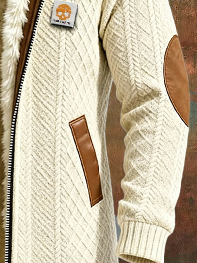 Noé – Manteau rétro jacquard mi-long