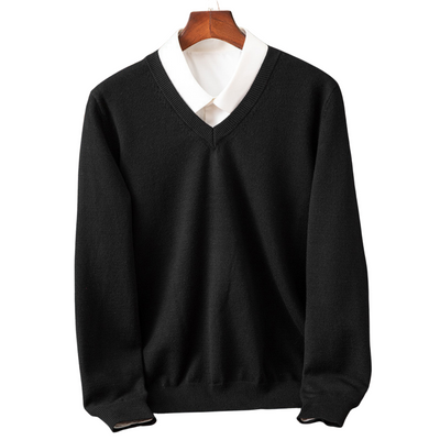 Bexford - Pull V-Neck en Pur pour Hommes