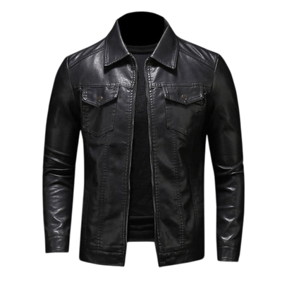Colt - Blouson en cuir au style motard raffiné pour hommes