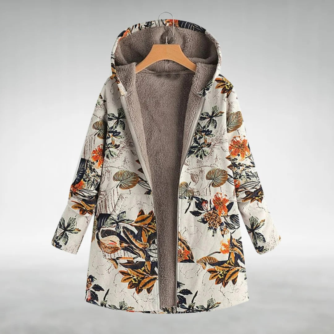 Fleural™ – Veste en polaire stylée avec motif floral