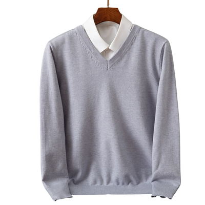 Bexford - Pull V-Neck en Pur pour Hommes