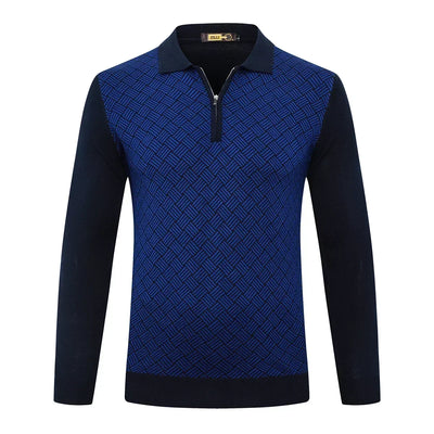 Michel - Pull Rayé Chaud et Confortable