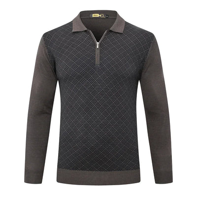 Michel - Pull Rayé Chaud et Confortable