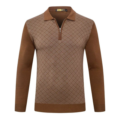 Michel - Pull Rayé Chaud et Confortable