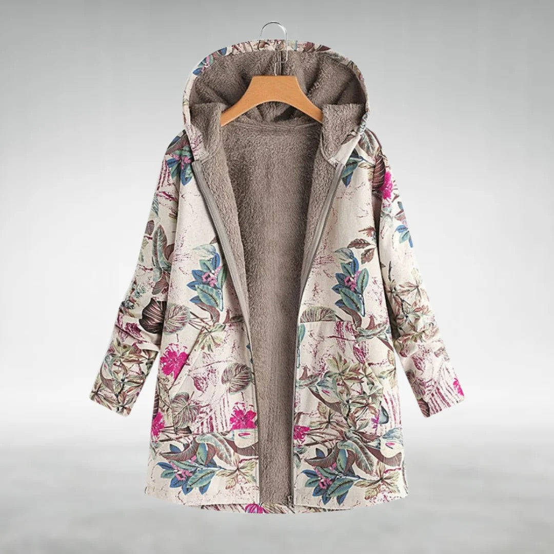 Fleural™ – Veste en polaire stylée avec motif floral