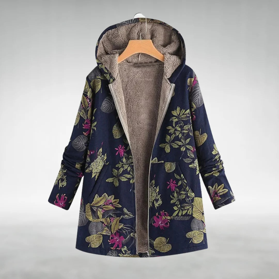 Fleural™ – Veste en polaire stylée avec motif floral
