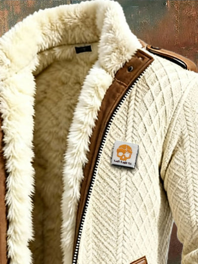 Noé – Manteau rétro jacquard mi-long