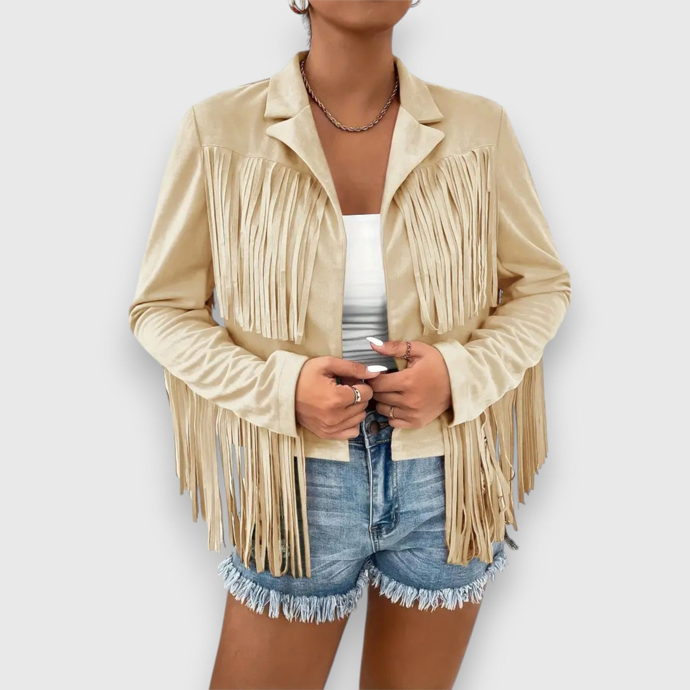 Fiona – Veste Chic à Franges