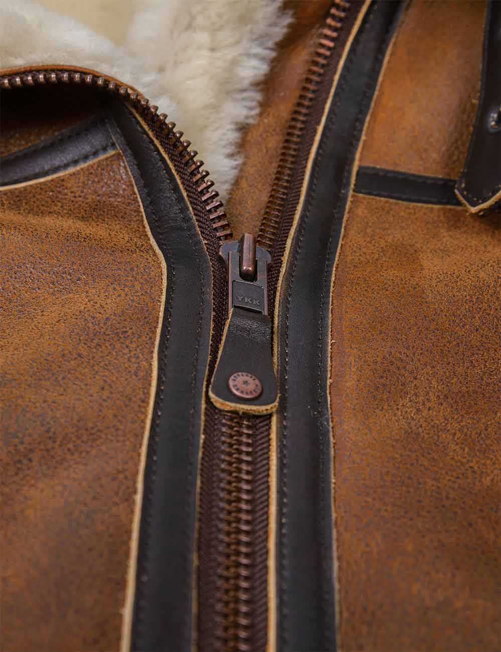 Aron - Veste Bomber avec Capuche en Fourrure